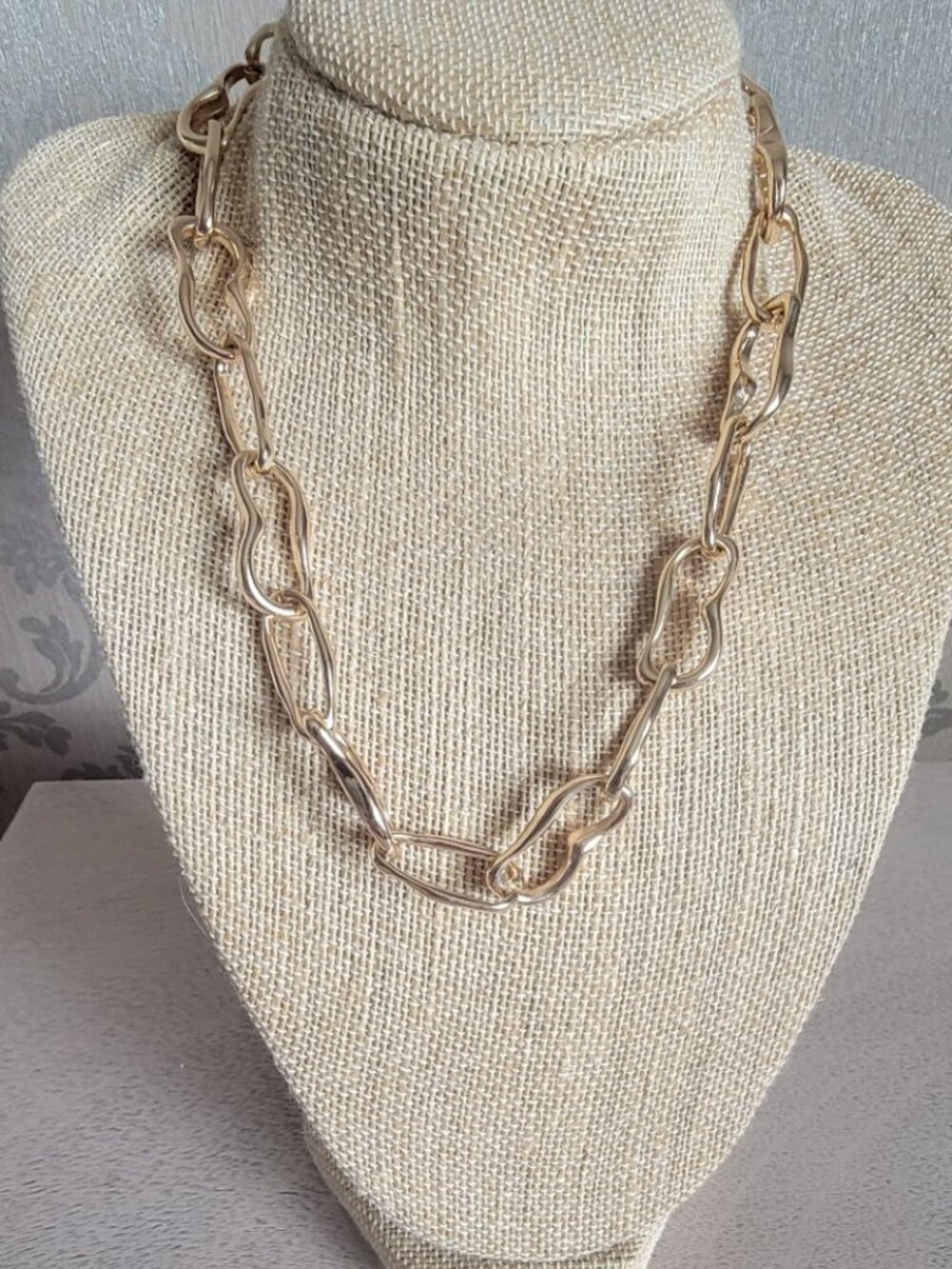 Nordstrom Open Edit Elegant Gold Paperclip Style Link Necklace